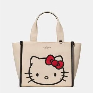 Hello Kitty And Friends X Kate Spade New York Small Tote Bag, Natural KO133 NWT